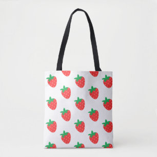 Red Strawberry Tote Bag