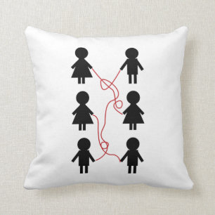 Red String of Fate Pillow