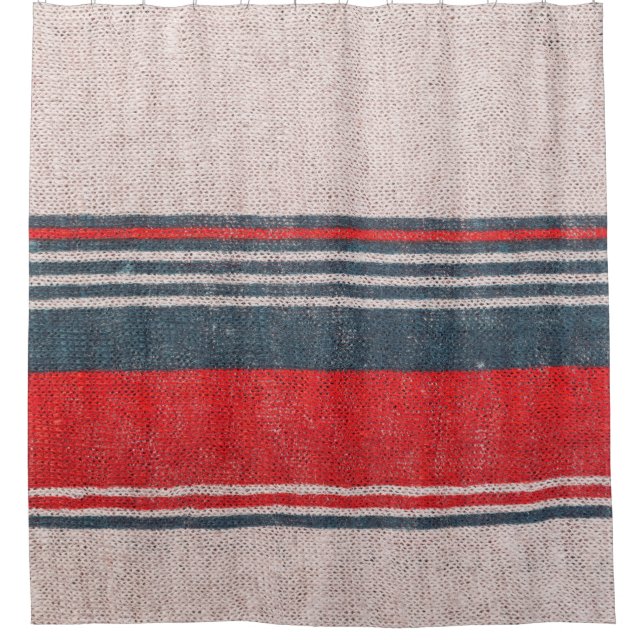 Red Stripe Linen: Knitwear Texture (Front)