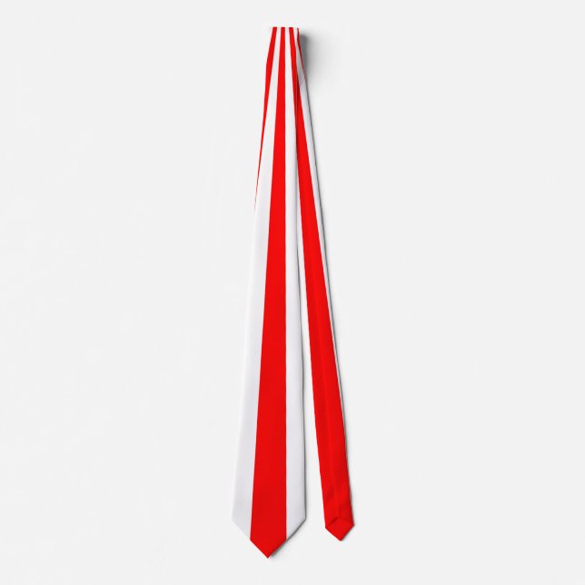 Red Stripe Pattern Tie (Front)