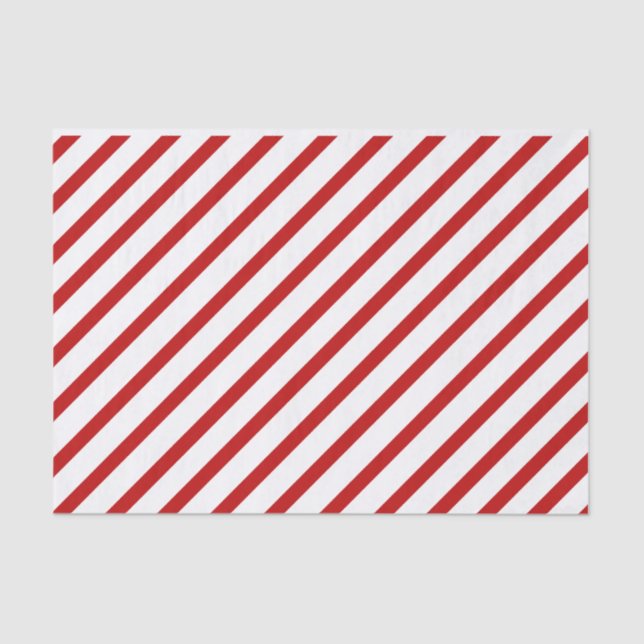 Red Stripe Tissue Paper (Front)