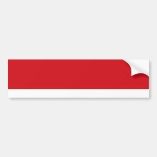 Red striped bumper sticker