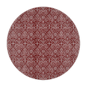 Red Striped Cutting Board