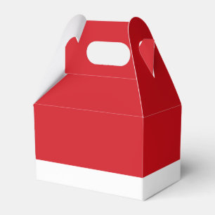 Red striped favor box