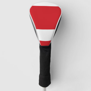 Red striped golf head cover