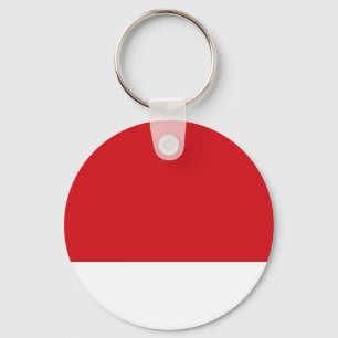 Red striped keychain