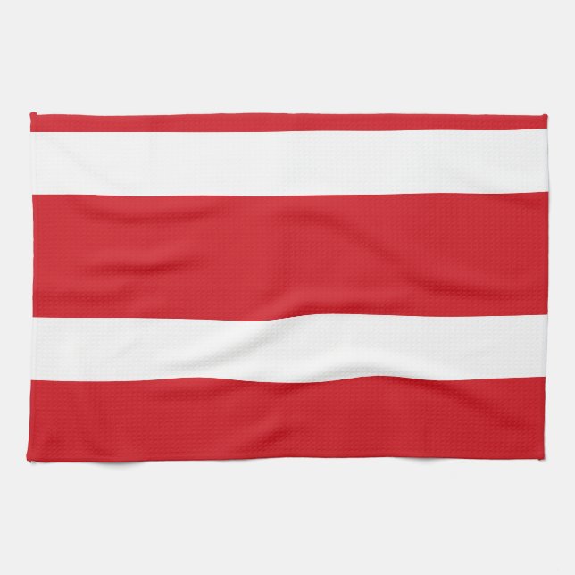 Red striped kitchen towel (Horizontal)