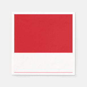 Red striped napkin