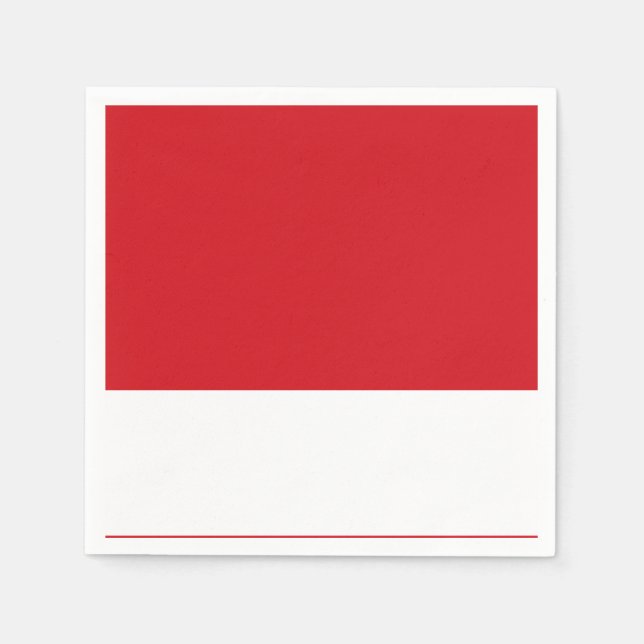 Red striped napkin (Front)