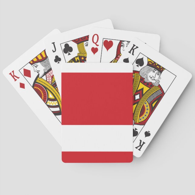 Red striped playing cards (Back)