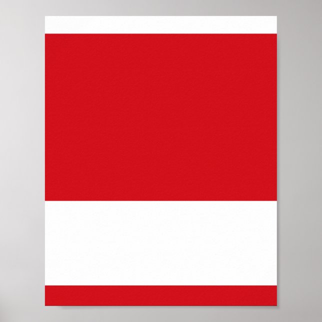 Red striped poster (Front)