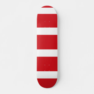 Red striped skateboard