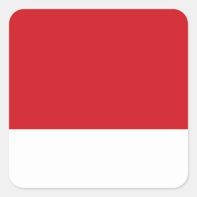 Red striped square sticker (Front)