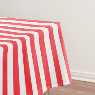 Red Striped Tablecloth