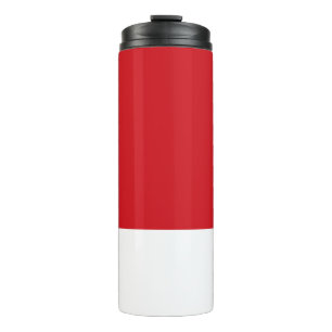 Red striped thermal tumbler