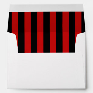Red Stripes, Black Stripes, Striped Pattern, Lines Envelopes