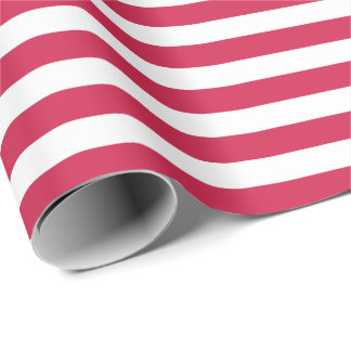 Red Stripes Christmas Wrapping Paper