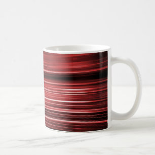 Red stripes coffee mug