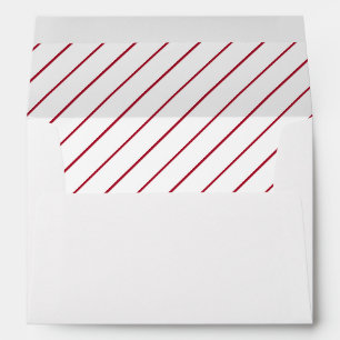 Red stripes envelope