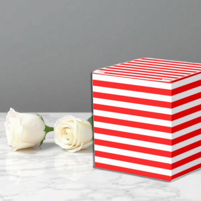 Red Stripes Favor Box (Creator Uploaded)