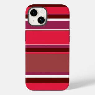 Red stripes iPhone 14 case
