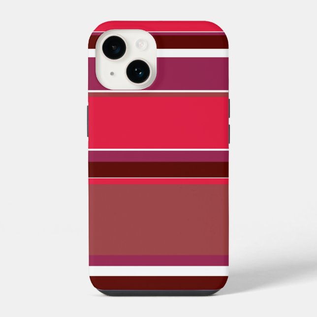 Red stripes iPhone case (Back)