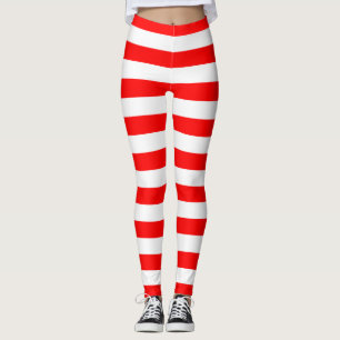 Red Stripes Leggings