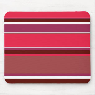 Red stripes mouse pad
