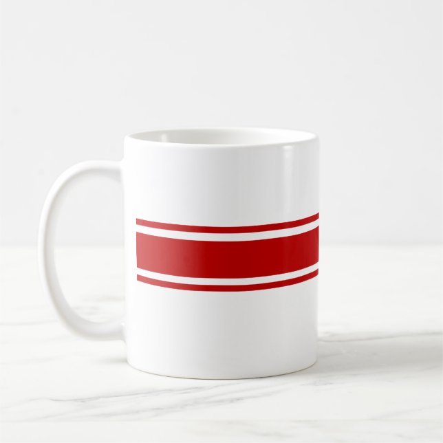 Red Stripes Mug (Left)