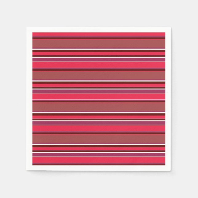 Red stripes napkin (Front)