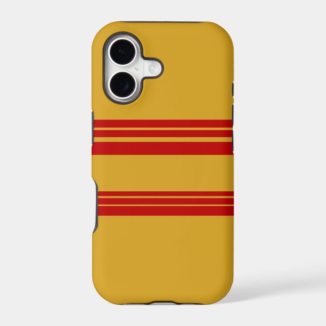 Red Stripes Pattern Art Design (Back)