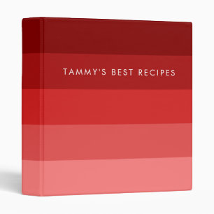 Red stripes pattern binder