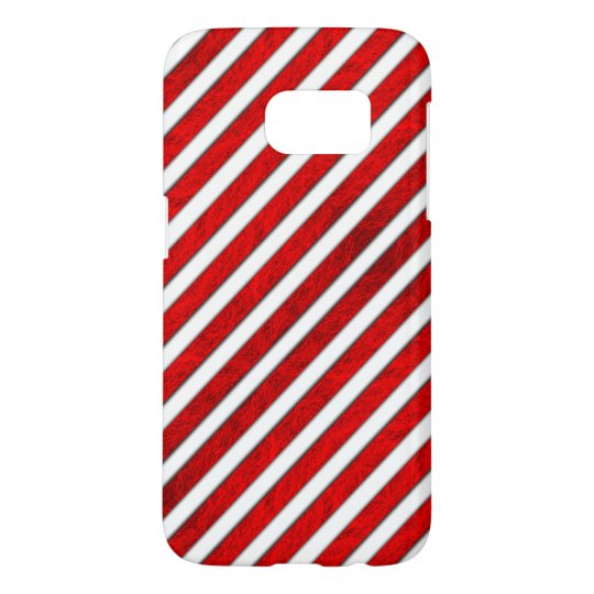 Red Stripes Pattern Samsung Galaxy S7 Case