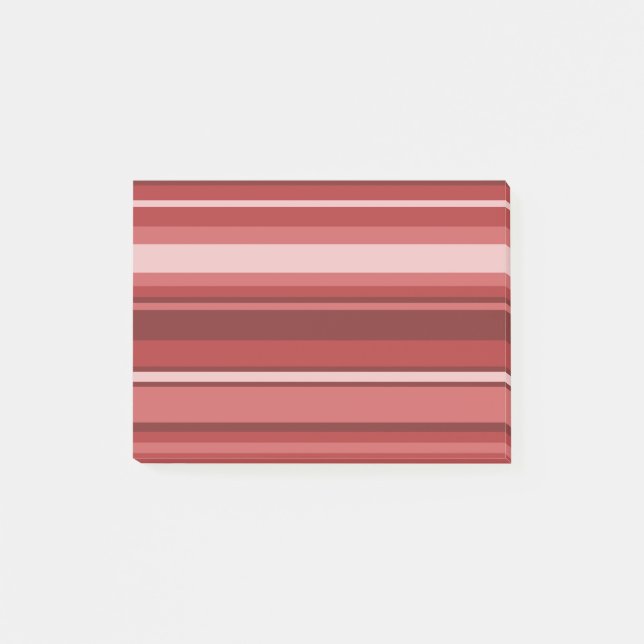 Red stripes post-it notes (Front)