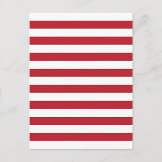 Red Stripes Postcard