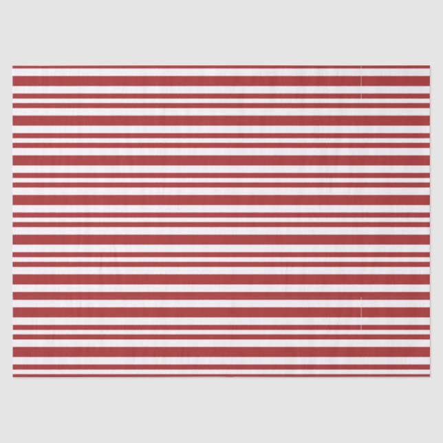 red stripes tissue paper (Front)