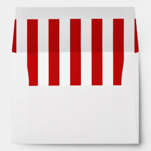 Red Stripes, White Stripes, Striped Pattern, Lines Envelopes