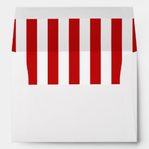 Red Stripes, White Stripes, Striped Pattern, Lines Envelopes
