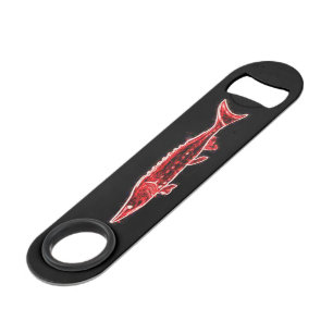 red sturgeon black speed bottle opener