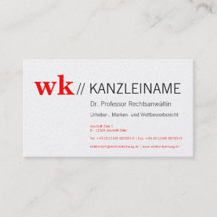 Red Styliste Carte de visite moderne