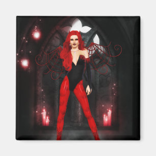 Red Succubus Magnet