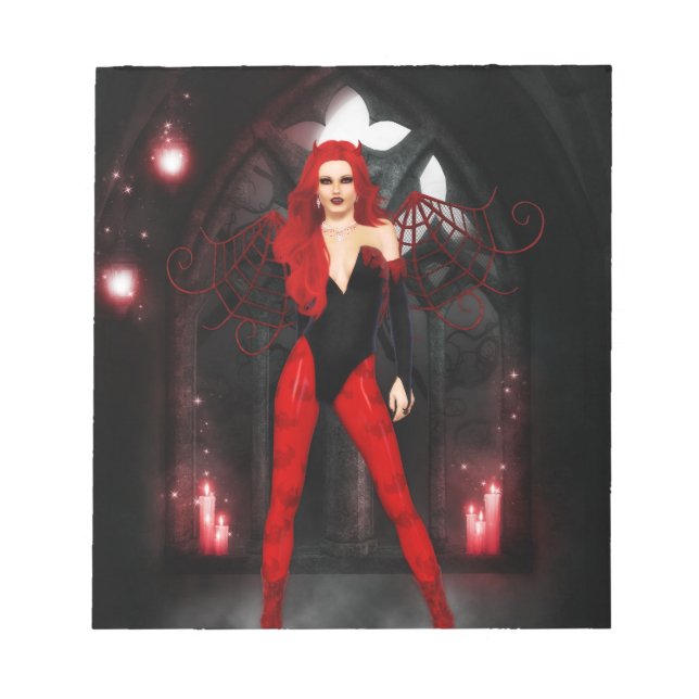 Red Succubus Notepad (Front)
