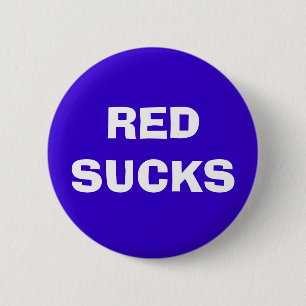 RED SUCKS 2 INCH ROUND BUTTON