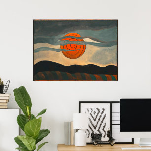 Red Sun   Arthur Dove   Poster