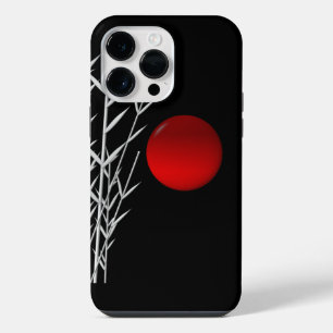 Red sun black white zen   iPhone 14 pro max case