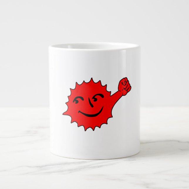 Red Sun Cheer Mascot Large Coffee Mug (Front)