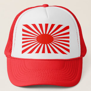 red sun trucker hat