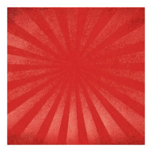 Red Sunburst Background – Vintage Retro Texture Photo Print