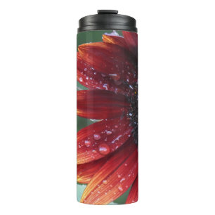 Red Sunflower Thermal Tumbler