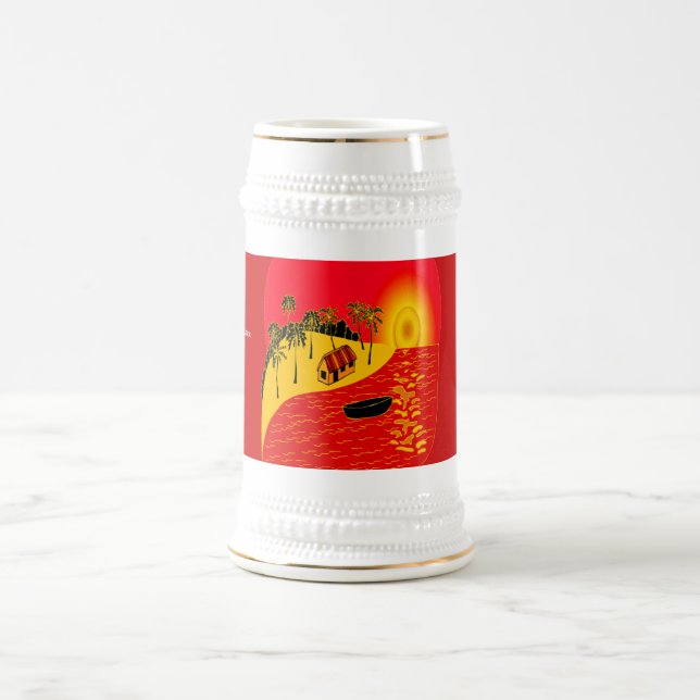 Red Sunset - Beer Stein (Center)